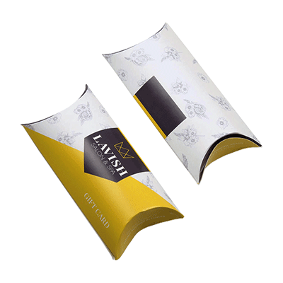 Custom Fancy Paper Pillow Boxes